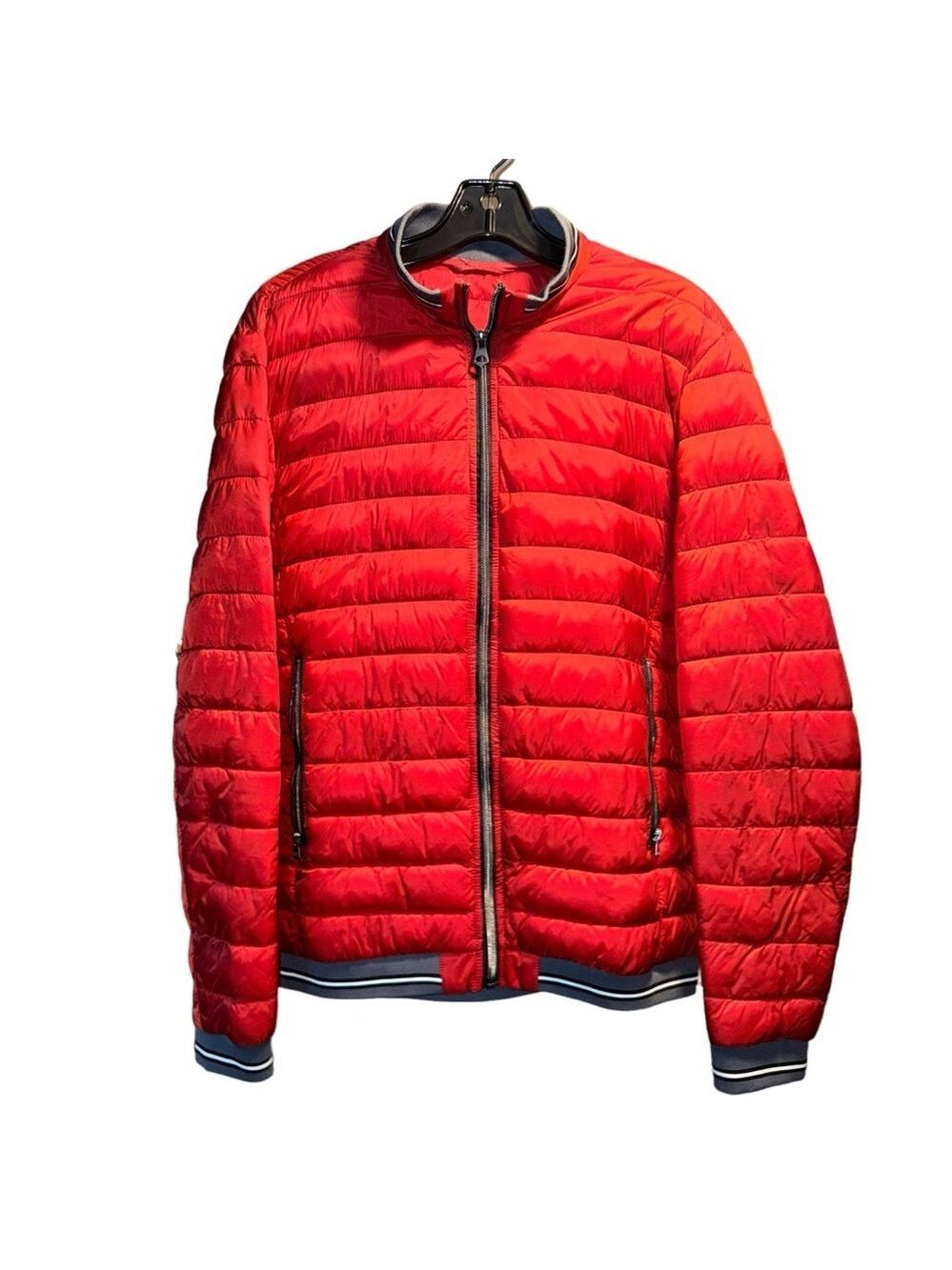 Zara red orange light jacket SZ M